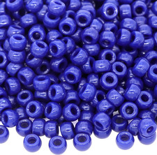 1000Pcs Pony Beads Bracelet 9Mm Bronze Blue Plastic Barrel Pony Beads for Neckla
