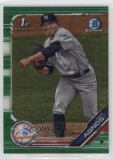 2019 Bowman Draft Chrome Green Refractor 14/99 Jake Agnos #BDC-72 s7f