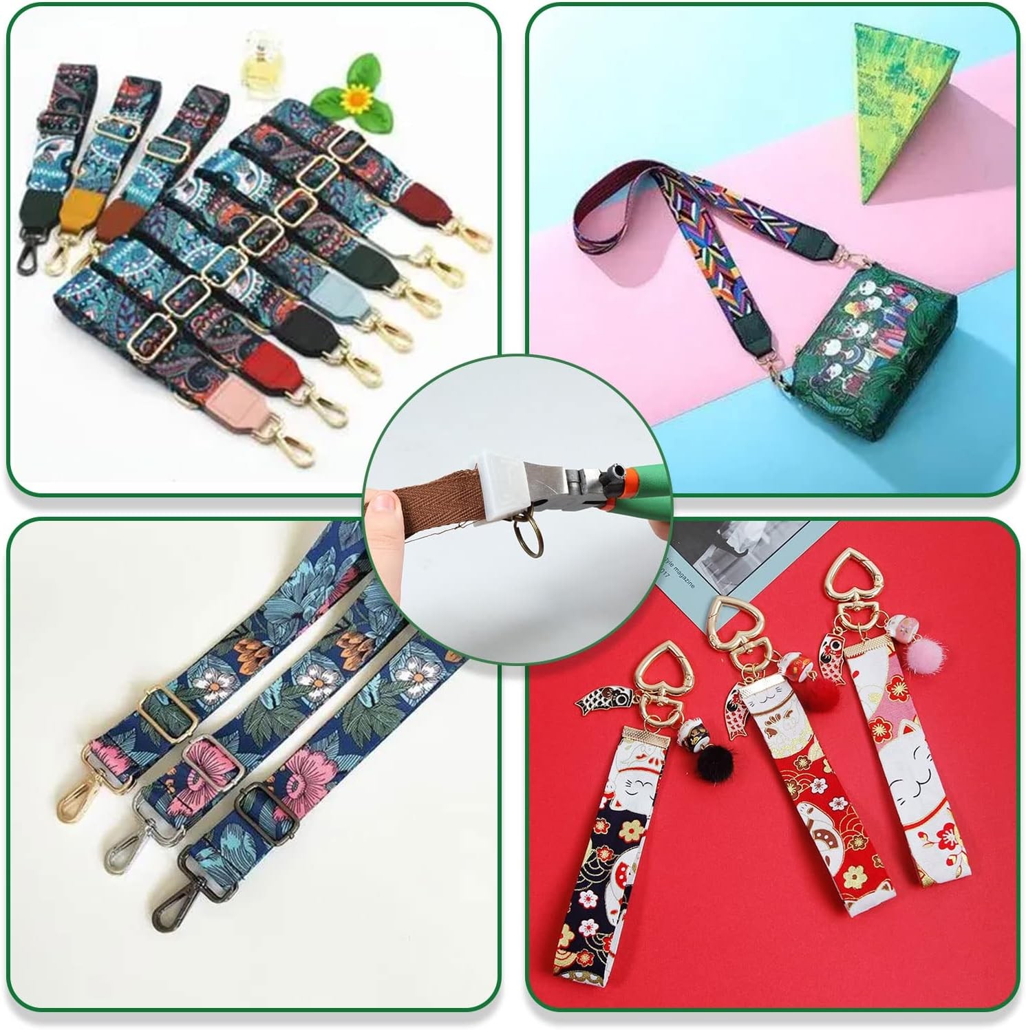 SPEEDWOX 8 Inch Glass Running Pliers Heavy Duty Key Fob Tool Silver 