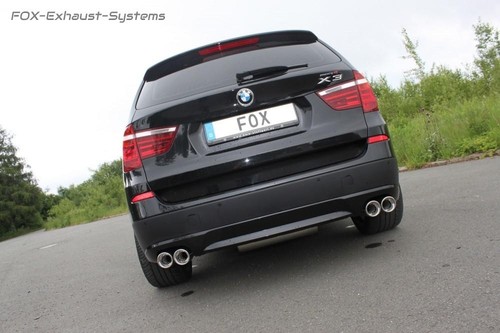  Duplex Sportauspuff BMW X3 F25 2.0d 2x90mm rund eingerollt abgeschrägt - Bild 2 von 7