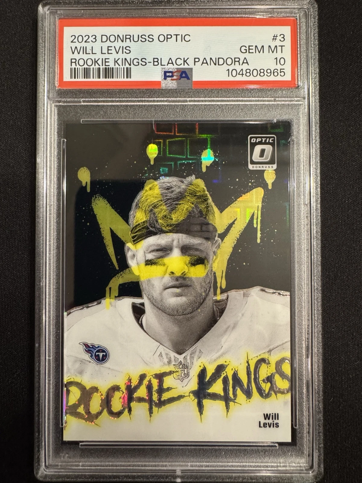Will Levis Panini Donruss Optic Rookie Kings #3 Black Pandora