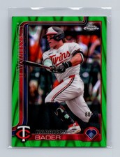 2025 Topps Chrome - Harrison Bader #62 Green RayWave Refractor /99