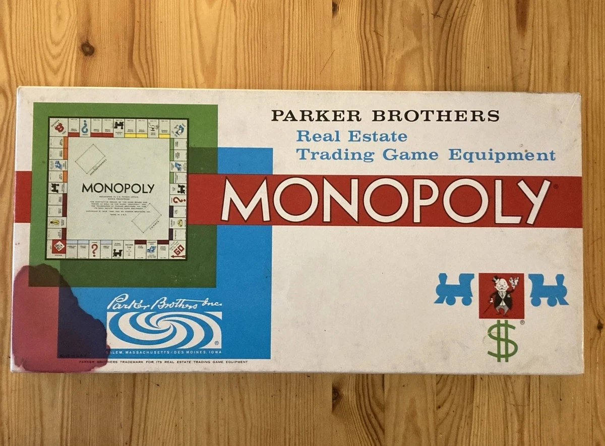 マスターモノポリー Parker Brothers Monopoly 1961 Vintage Manufacture Board
