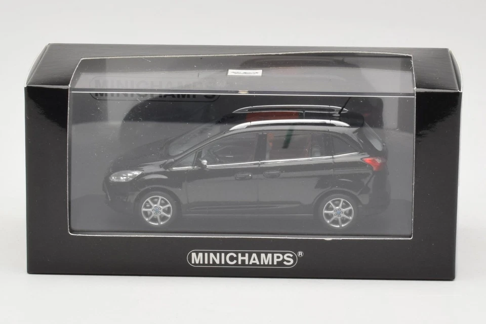 400089100 Ford C-Max Grand Black Metallic Minichamps 1/43 - Image 4 of 4