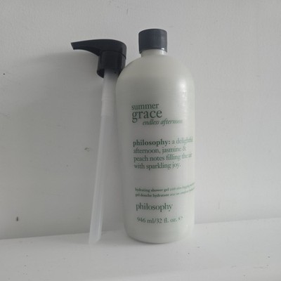 Philosophy Summer Grace Endless Afternoon Shampoo Bath& Shower Gel 32oz Pump