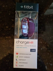 FITBIT Frais HR Activité sans fil Bracelet Plum Large