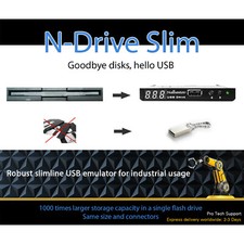 Floppy Disk USB Emulator N-Drive Industrial Slim - Replacement for TEAC FD-05HG