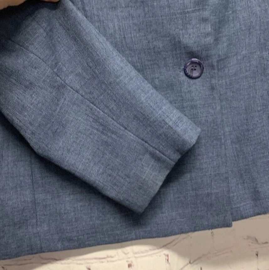 Pantalones Traje Alfred Dunner Petite 12P Azul Sólido Talla 30x26" Foto 4 de 4