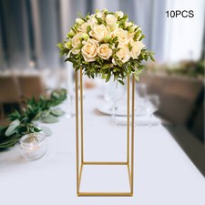 23.6in 10Pcs Tall Gold Metal Flower Stand for Wedding Table Centerpieces Decor
