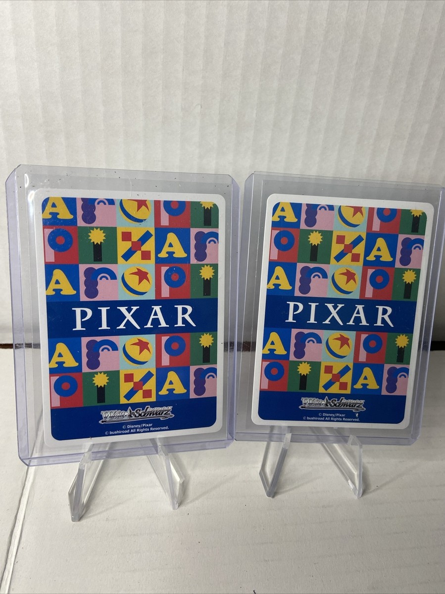 Set of 2 Weiss Schwarz PIXAR TCG EVE PXR/S94-041S SR & Wall-E EVE