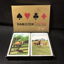 Vintage Hamilton Playing Cards, 2 Decks In Original Box 