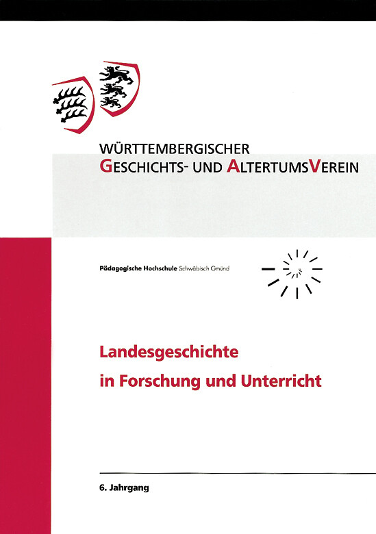 Thumbnail - Landesgeschichte In Forschung Und Unterricht. Jg.6 | Gerhard Fritz (u.