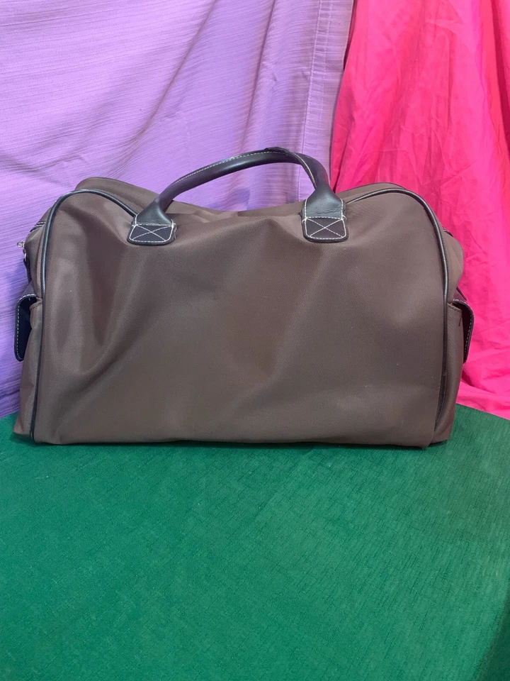 Kenneth Cole 反应棕色旅行包时尚耐用手提包 — 第 4/4 张图片