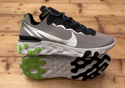 Nike React Element 55 Sneaker Freizeit Gr.44 UK 9 Unisex Schuhe (CI3831 200) Neu