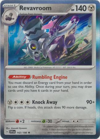 REVAVROOM 142/198 SCARLET VIOLET BASE POKEMON (HOLO, NM)