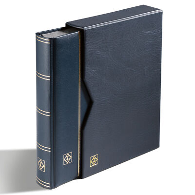Leuchtturm 304196 Stockbook Premium, din A4, 32 Pages Black, Cap Of Cord