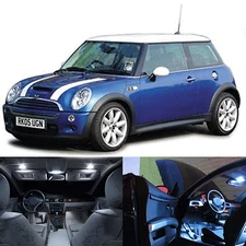 LED White Lights Interior Package Kit For Mini Cooper 2002-2006 (14 pcs)
