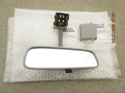 FITS: 80 - 87 TOYOTA LAND CRUISER FJ60 BJ60 HJ60 REAR VIEW MIRROR GRAY OEM NEW
