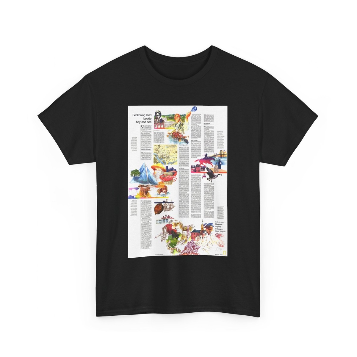 USA - Mid-Atlantic States 2 (1976) (Map) T-Shirt | eBay