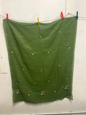 Embroidered Dupatta Scarf Shawl Wrap Green Hijab Sheer Veil Stole Chunni Hand