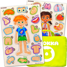 Wooden Puzzles for Toddlers Games Our Body Parts