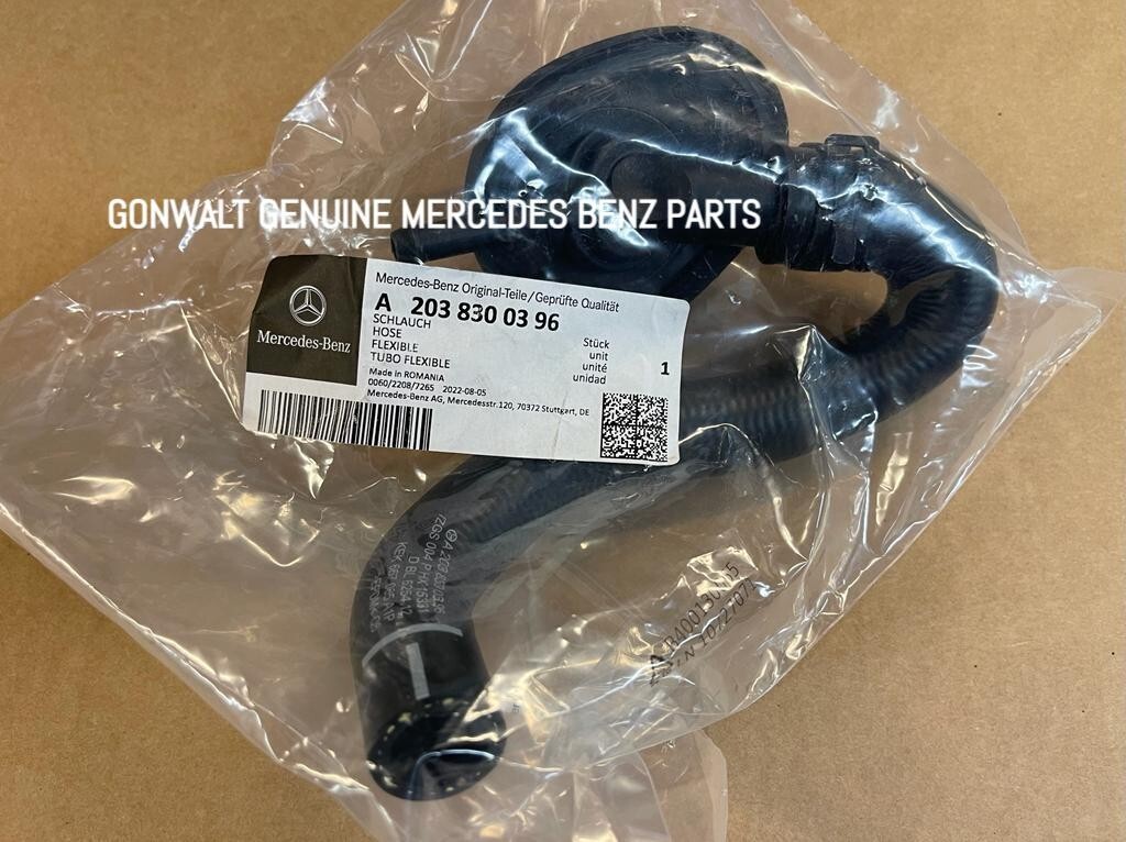 Genuine Mercedes Benz C Class 2001-2006 HVAC Heater Hose OE 