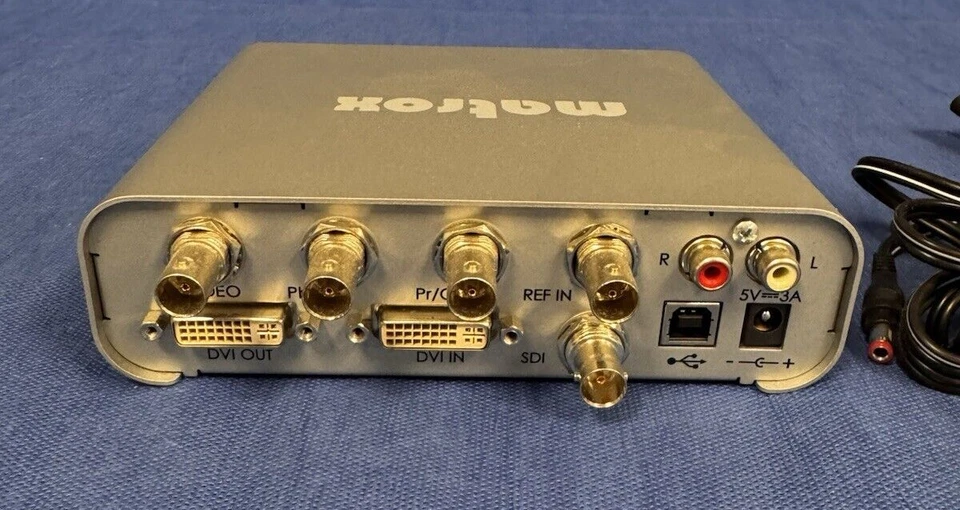 ✅ Matrox MXO-001373 Video Audio Monitoring interface w/ Power Supply - Image 2 of 3