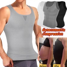 Men Slimming Vest Body Shaper Belly Chest Compression Vest Shirt Tank Girdle