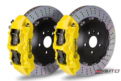 Brembo Front GT Big Brake Kit BBK 6piston Yellow 380x34 Drill Disc S3