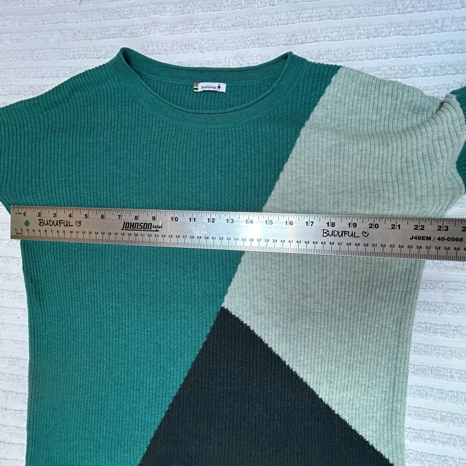 smartwool merino wool ribbed knit colorblock cozy fashion sweater