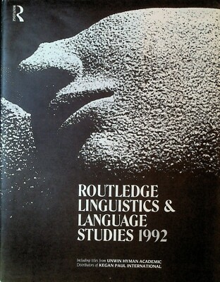 Routledge Linguistics & Language Studies 1992 Catalog Books