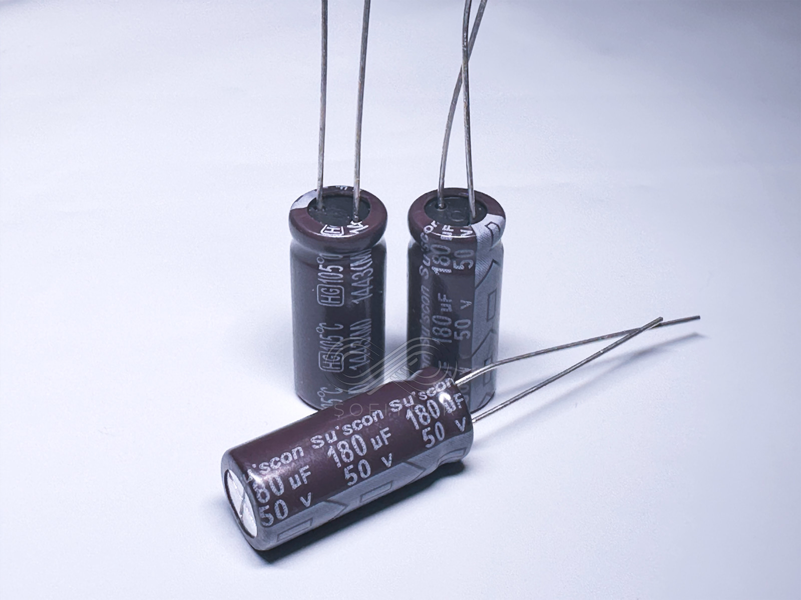 20Pcs HG Suscon 180uF 50V 8x20 Radial Capacitor Low Impedance High Frequency