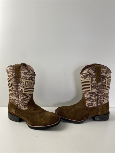 ariat pull on boots square toe