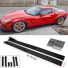 For Chevrolet Corvette C3c4c5 78.7 Side Skirt Splitter Rocker Panel Extension