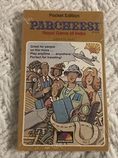 NOS 1980 Factory Sealed Pocket Edition Parcheesi Game *RARE*