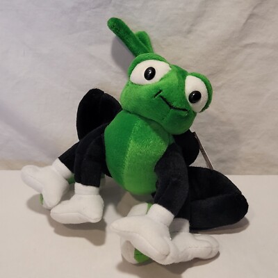 Vintage Creative Playtime Plush Billy Bug Stuffed Animal Toy With Tag Green 8'' 