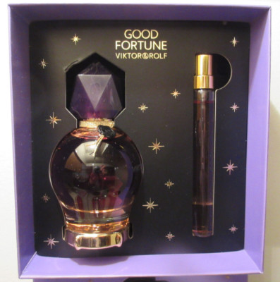 Viktor Rolf GOOD FORTUNE Eau de Parfum 2 Pc Gift Set 1.7 oz 0.34 oz Travel Spray