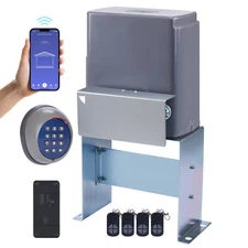 CO-Z 1800lbs Automatic Sliding Gate Opener Kit W/ Keypad & APP & Remote Controls
