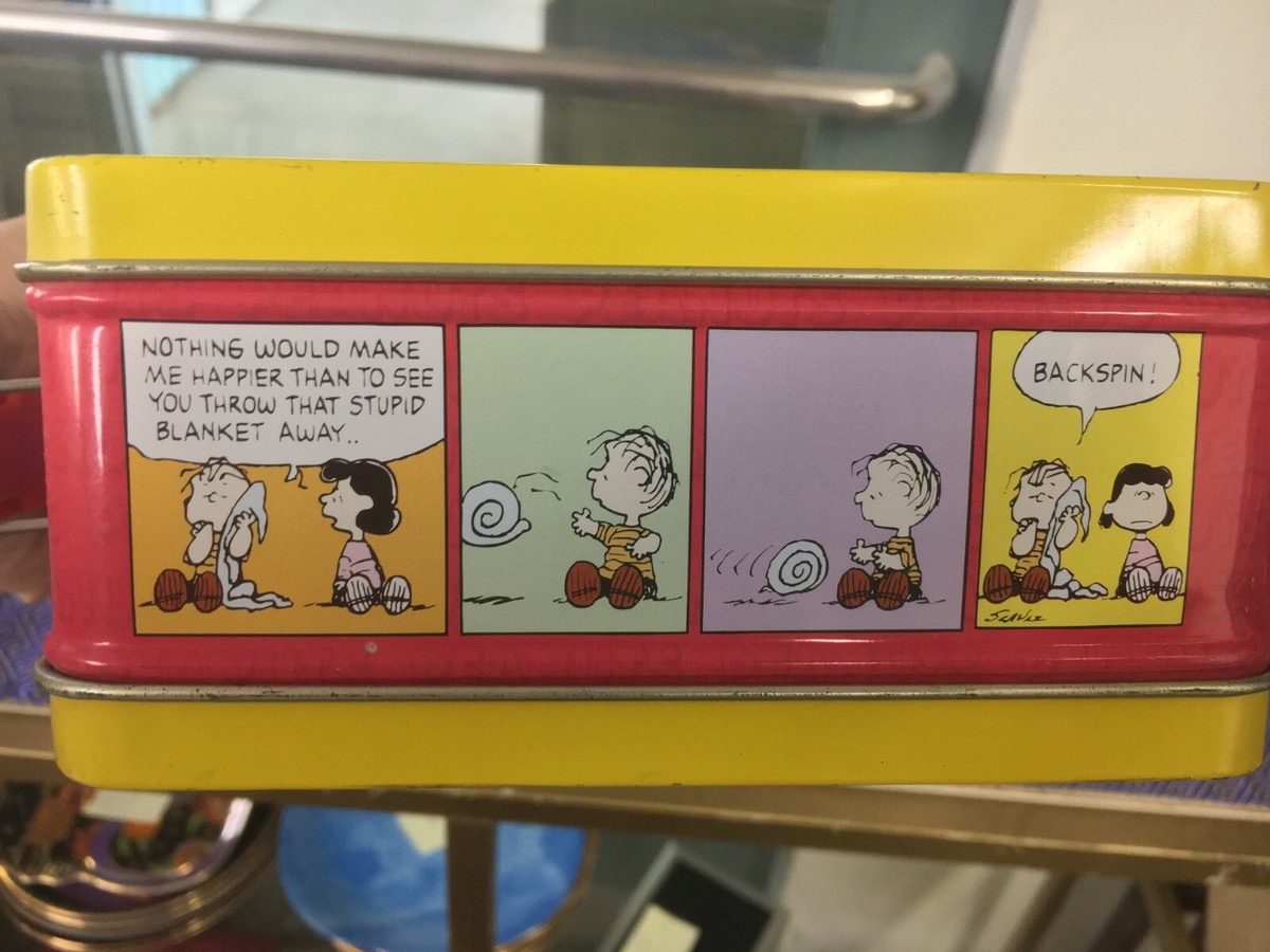 Vintage 1997 Metal PEANUTS Charlie Snoopy Lunch Box | eBay