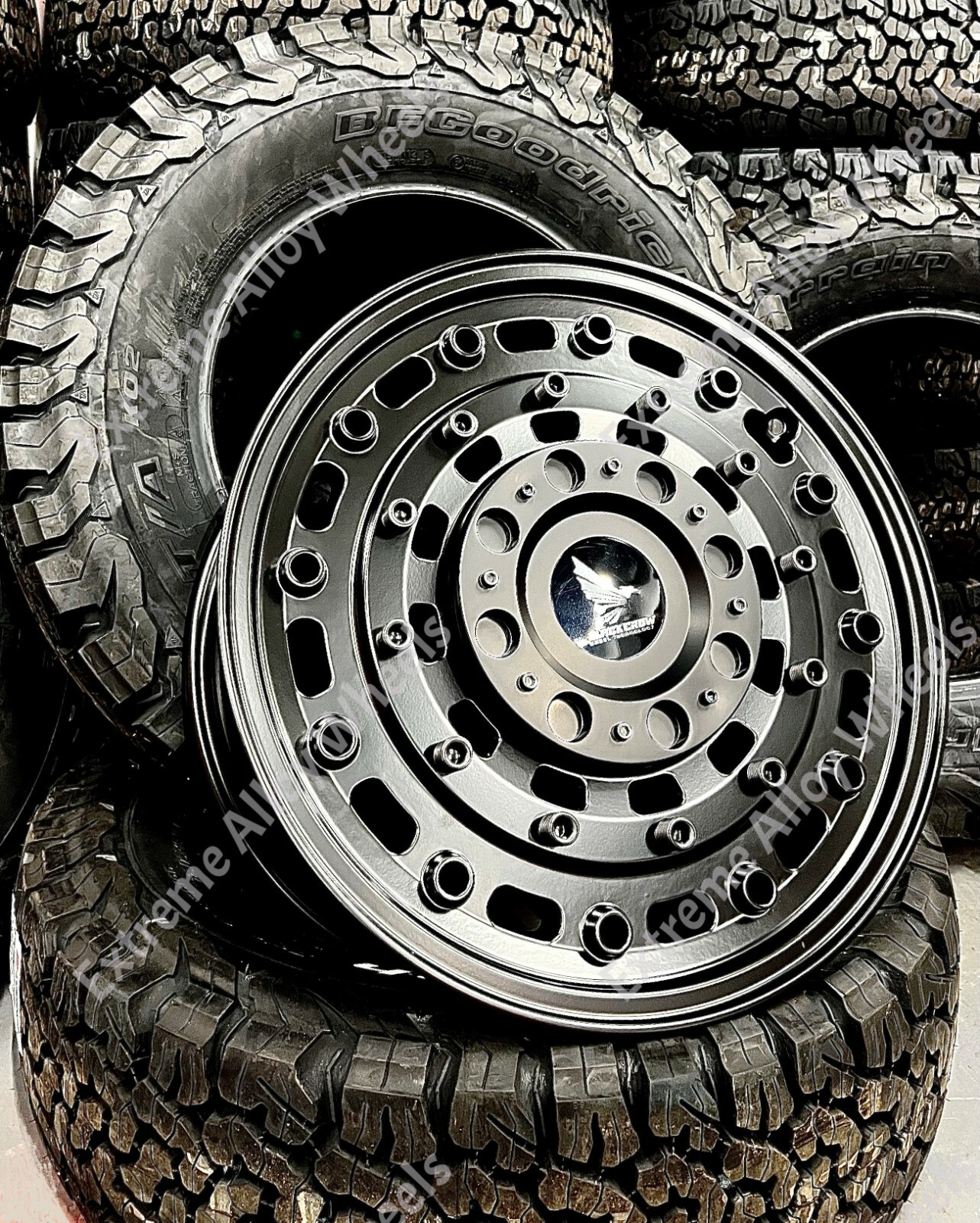 16" Black AT1 Alloy Wheels Fo Mercedes Vito Vans + BF Goodrich All