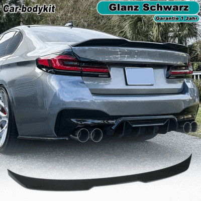 Gloss Black Rear Spoiler Spoiler Lip Fits BMW 5 Series G30 G38 530i 540i M5 