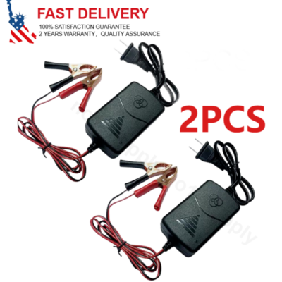 #ad #ad 2PCS Car Battery Charger Maintainer 12V Trickle RV for Truck Motorcycle ATV Auto $9.59