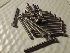 #10-24 X 1-1/4" HEX TRIM HEAD MACHINE SCREWS 316 STAINLESS STEEL (SEL QTY)