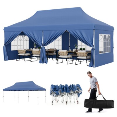 Canvas Tent Ozark Trail Canopy 10x20 10 X 20 Ft Outdoor Pop Up