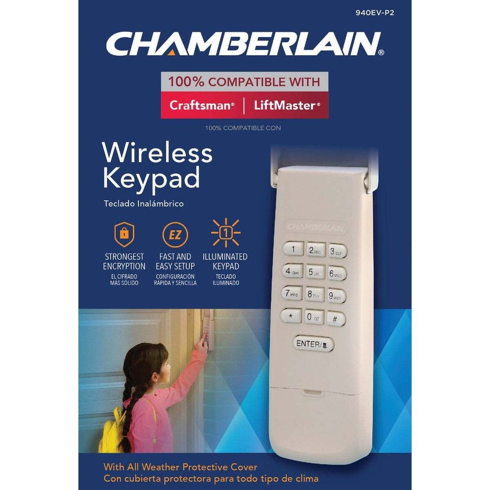 Chamberlain Garage Door Wireless Keyless Entry 940EVP2 Chamberlain