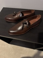Brand New Allen Edmonds Dark Chilli Leather Tassel Loafers Size 11.5