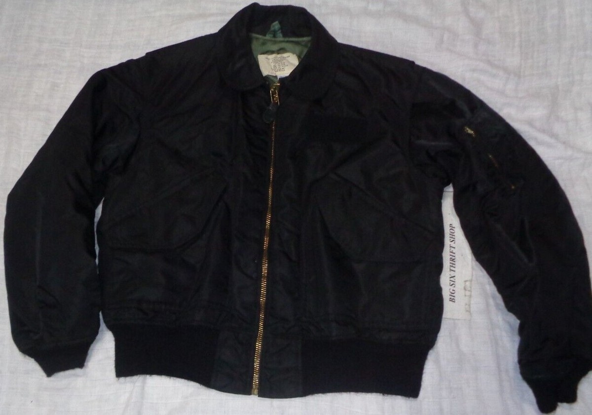 Avirex Flyer's Cold Weather Flight Jacket Nylon CWU-55P Size Large