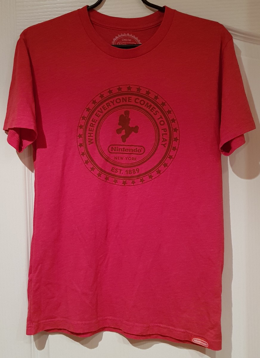 Nintendo New York Store NY T-Shirt Super Mario Coin 1889 (Size S, Small)