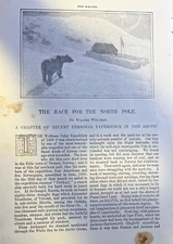 1900 Walter Wellman Race For North Pole Arctic Exploration illustrated