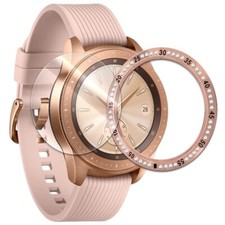 For Samsung Galaxy Watch 42mm R815U Screen Protector W/ Diamond Bezel Ring Cover